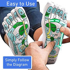 Acupressure Reflexology Socks for Women & Men Foot Massage Five Toe Separate Socks Cotton Reflexology Acupressure Charts & Rod Included; Relief Body Stress & Aches, Trigger Health & Wellness