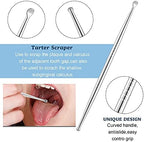 Nuanchu 4 Pieces Stainless Steel Tonsil Stone Removal Pick Tonsillolith Tool Oral Cleaner to Get Rid of Bad Breath