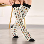 Insects Beetle Bugs Compression Sock cute for Women & Men Support Knee High Socks Running,Nurses,Travel