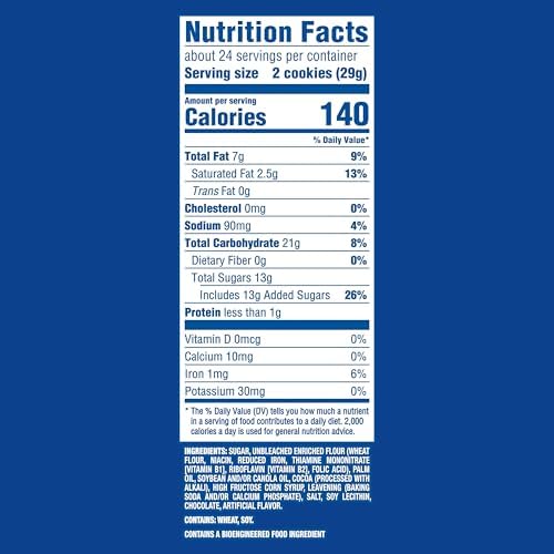 OREO Double Stuf Chocolate Sandwich Cookies, Party Size, 24.95 oz