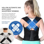 Posture Corrector for Women and Men,Adjustable Shoulder Straightener,Back Support Brace,Upper Spine scoliosis, hunchback Black Medium
