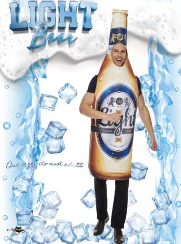 Halloween Adult Beer Bottle Costumes for Couple Women Funny Food Costume Oktoberfest Onesie Costumes for Men