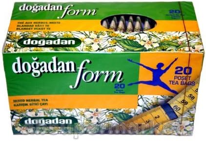 Dogadan Form Mixed Herbal Tea (Karisik Bitki Cayi) 20 Tea Bags by Dogadan