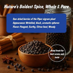 Spice Profile USDA Organic Black Peppercorns Whole, Lab Tested for Heavy Metals, Resealable 4oz Pouch, Kali Mirch, Pimienta Negra en Granos