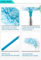 3 Pcs, [Microfiber] Hand [Duster] [Washable] Microfibre Cleaning Tool Extendable [Duster] s for Cleaning Office, Car, Computer, Air Condition