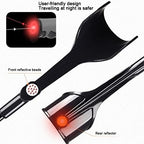 KADEUX Folding Forearm Crutches by Adult, Portable Arm Crutches, Aluminum Walker, Travel Crutches Men & Women Foldable Elbow Crutches (Color : Black)