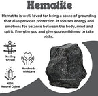 Amazing Gemstone Hematite Raw Crystals and Healing Stones, Natural Rocks for Tumbling and DIY Raw Stones and Crystals (1 LB)