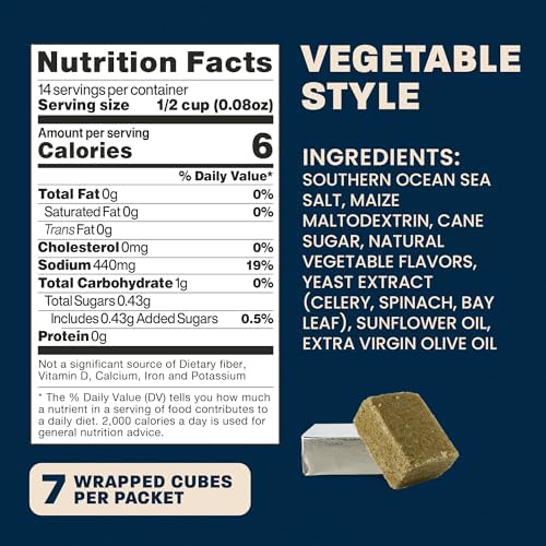 Massel Vegetable Style Bouillon Cubes | 10 x 7 Pack (70 Cubes) | Plant Based Broth & Soup Base | Gluten & Dairy Free, Vegan