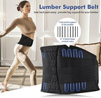Lumbar Support Belt Lower Back Brace for Lifting, Herniated Disc, Sciatica, Pain Relief,Breathable Lumbar Brace for Men & Women