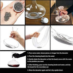 300Pcs Decanter Cleaning Beads, 4mm Reusable Cleaning Beads for Bottles and Wine Decanters Stainless Steel Cleaning Beads Wine Tea Stains Decanter Cup Bottle Hookah Carafe and Vase Cleaning Ball