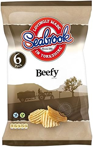 Seabrook Crinkle Cut Crisps - Beefy (6x25g) - Pack of 2