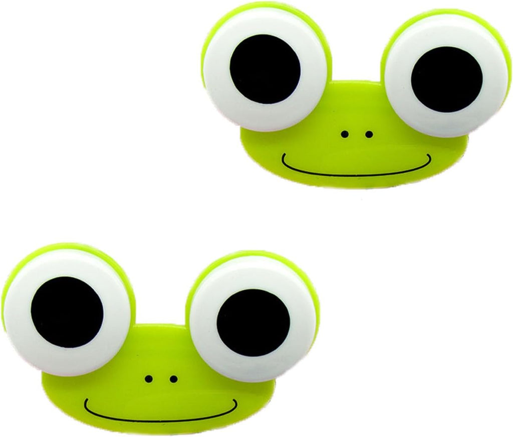 2/3/5PCS Frog Contact Lens Case, Cartoon Frog Shape Contact Lens Holder Cartoon Animal Lens Box (2Pcs A)