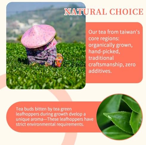 CHADUO Oriental Beauty Tea Taiwan Oriental Beauty Oolong Tea Loose Leaf White Tip Oolong Taiwan Origin Ripe Fruity & Floral Aromas 3.53oz/100g 东方美人茶 台湾茶 白毫乌龙茶