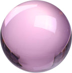 uxcell Round Crystal Sphere, 60mm / 2.4" Glass Solid Decorative Sphere Crystal Ball for Home Decor Ornament Gift Craft Feng Shui Divination Fortune Telling Fountain Decoration, Pink