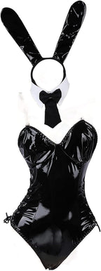 JasmyGirls Sexy Bunny Cosplay Lingerie for Women Halloween Role Playing Costumes Kawaii Femboy Clothes Anime Maid Outfit Goth Bodysuit