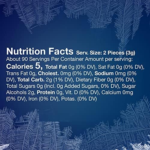 ECLIPSE Winterfrost Chewing Gum Sugar Free, Chewing Gum Bulk Pack, 8.8-Ounce (180 Piece Bag)