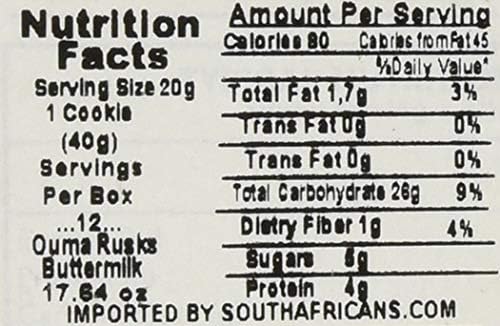 Ouma Buttermilk Rusks 500g (6 Pack)