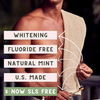 US-Made Toothpaste Tablets, New Improved SLS-Free Formula, 180 Count, Biodegradable Refill Pouch, Natural Mint Flavor, Fluoride Free with Hydroxyapatite, Whitening