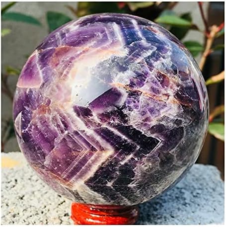Health & Household Natural Dreamy Amethyst Sphere Quartz Crystal Ball Healing (Color : Plum, Size : 8cm)