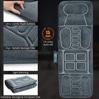 Giantex Full Body Massage Mat with Heat, Back Massage Chair Pad with 10 Vibration Motors, Auto Shut Off, Heated Massage Mattress Pad for Back Pain Relief