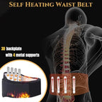 haozaikeji Self Heating Waist Belt Heated Waist Support Belt Adjustable Lumbar Brace Lower Back Support for Women Men Pain Relief