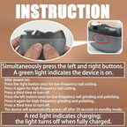 Electric Nail Clipper - 3 in 1 Upgraded Smart Trimming & Polishing Nail Clipper with 2 Adjustable Speeds, LED Light & Chip Collecting Box, Suitable for Adults, Elderly（Gray）