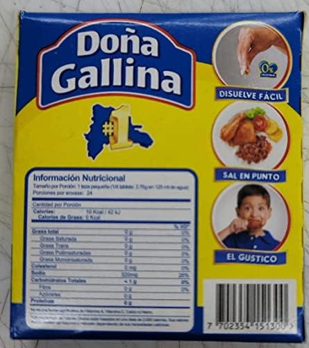 DONA GALLINA CALDO DE GALLINA 6 TABLETAS-6 PACK, 2.3281 Ounce