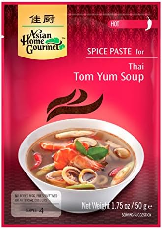 Asian Home Gourmet Spice Paste for Thai Tom Yum Soup, 1.75 oz (Pack of 3)