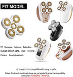 5 Blades Women Shaver Replacement Heads for Head Shaver and Many Brands 5 Blades Replacement Shaver Head Blade 5 Heads Beard Electric Razor Shaver Head