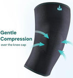OPPO RK200 Knee Compression Sleeve – Lightweight, Breathable Premium Support for Pain Relief and Stability for Men and Women – For Running, Hiking, Workout, Daily Wear – (X-Large, 1 Pack)