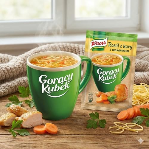 Knorr Goracy Kubek Chicken Soup - Instant Mug 5 x 14 g Hot Cup Instant Soup