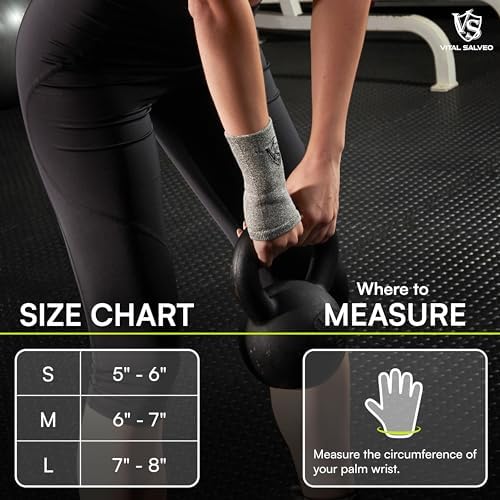 Vital Salveo-Wrist Compression Recovery Carpal Tunnel Hand Sleeve/Brace(Medium)