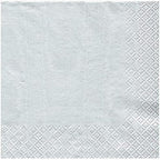 Entertaining with Caspari Dinner Napkin, Moire Platinum, 20-Pack