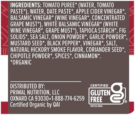Primal Kitchen Classic BBQ Sauce Organic & Unsweetened, 8.5 Fl Oz