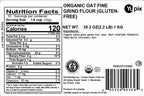 Yupik Organic Oat Flour, Gluten-Free, 2.2 lb (35.2 oz), Non-GMO, Vegan, Kosher, Finely Ground Whole Grain Oats, Salt-Free, Oil-Free, Fine Meal, Good Source of Fiber, Ideal for Baking & Cooking