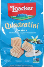 Loacker Quadratini Vanilla Wafer Cookies, 8.82 Ounce