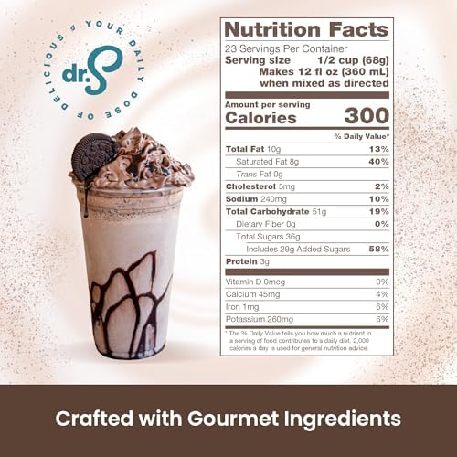 Café Essentials Cookies & Cream Frappe Mix – No Artificial Colors, Flavors, or Sweeteners – Shelf Stable – Caffeine-Free – Great for Hot, Iced, & Frozen Frappes (3.5 lb Bag, 23 Servings)
