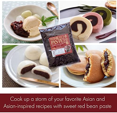 Fusion Select 2 Packs Red Bean Paste - Fine Sweetened Adzuki Bean Paste for Desserts, Buns, Pastry Filling, Mochi - For Chinese, Japanese & Korean Foods - No Additives or Preservatives