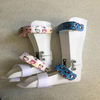 HUANGJUN Children Drop Orthosis Foot Splint ?For Ankle Sprain Fracture Fixation Brace for Varus Correction Foot Support,Pink/left,S, Pink/Right