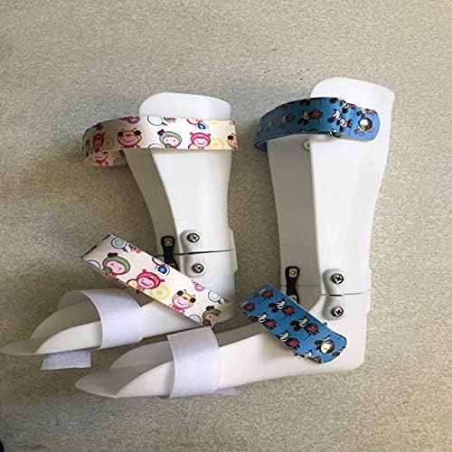 HUANGJUN Children Drop Orthosis Foot Splint ?For Ankle Sprain Fracture Fixation Brace for Varus Correction Foot Support,Pink/left,S, Pink/Right