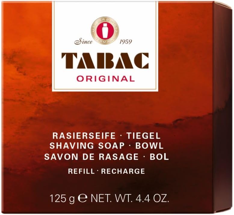 Tabac Original By Maurer & Wirtz For Men Shaving Soap Bowl Refill, 4.4-Ounces