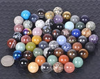 Assorted Gemstone Orb 20mm Rocks Crystal Healing Polished Stone Sphere Ball Mineral Collection Kit (Pack of 24)
