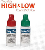 Easy Touch Control Solution Glucose Monitor Kit, Hi & Low, 2 Vials, 4 ml Each