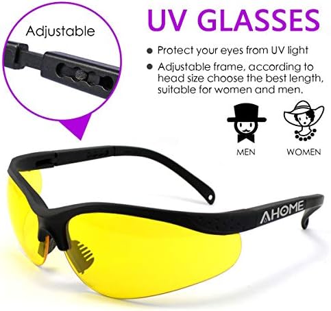 UV Glasses Gamma Ray Protection Night Vision Improvement Adjustable Safety Goggles