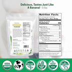 Z Natural Foods Organic Banana Powder, Fiber Supplement for Glowing Skin and Enhanced Immunity, Great in Juice, Smoothies, and Recipes, Non-GMO, Vegan, Gluten-Free, Kosher, 1 lb.