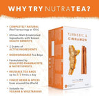 Nutra Tea - Turmeric & Cinnamon Tea - 20 Tea Bags - Herbal Tea