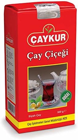 ÇAYKUR Premium Turkish Black Tea Bundle, Filiz, Caycicegi, Altinbas & Rize, Traditional Loose Leaf Black Tea, Set of 4 each 500g / 17.6 Oz