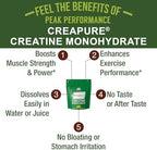 Creapure Creatine Monohydrate Powder. Ultra High Purity German Made Creatine with Nothing Else Added at All. Pure and Unflavored for Men & Women. Zero Bloating, No Sugar, Vegan Friendly Supplement