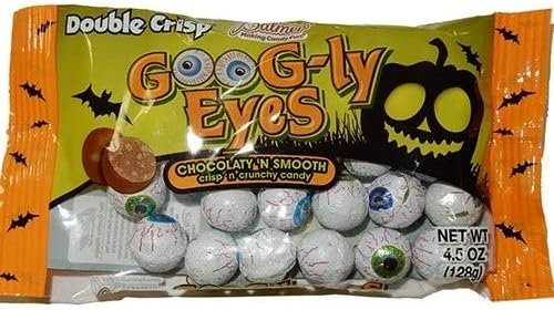 Palmer Milk Chocolate Individually Wrapped Halloween Candy Pieces, Making Candy Fun Since 1948 (4.5oz) (1 Count, Googly Eyes)