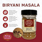 Biryani Masala Seasoning Mix for Rice 3.5oz Jar - Authentic Indian Style Blend, 15 spice blend, All Natural - by Spicy World